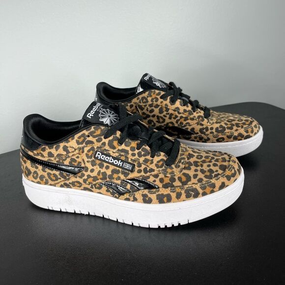 Reebok Club C Double Big Kid in Leopard Print